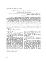 Điều tra tình hình chăn nuôi bò ở các nông hộ huyện M`Đrăk tỉnh