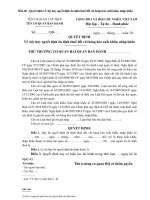 Mẫu 6 - Quyết định về việc hủy quyết định ấn định thuế đối với hàng hoá xuất khẩu, nhập khẩu