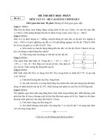 Đề thi Vật lí đại cương