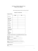 Đơn xin nhận Trẻ em Việt Nam làm con nuôi 