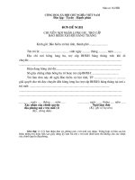  Đơn đề nghị chuyển nơi nhận lương hưu, bảo hiểm xã hội hàng tháng