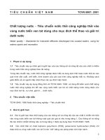 Tiêu Chuẩn Nước Thải Vào Các Vùng Ven Bờ