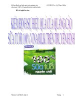 kiểm định hiệu quả quảng cáo sữa vinamilk trên truyền hình.doc