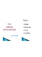 Lập và phân tích dự án - Chương 4