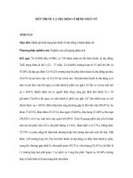 Hút thuốc lá thụ động ở bệnh nhân nữ