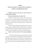 Kế toán nguyên vật liệu, công cụ dụng cụ ở công ty bánh kẹo hải châu