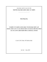 Nghiên cứu định lượng độc tố sinh học biển ASP trong thủy sản và sản phẩm thủy sản bằng phương pháp sắc ký lỏng ghép khối phổ Tandem LC-MSMS