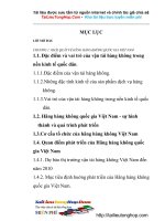 Hoạt động kinh doanh tại công ty Hàng không việt nam