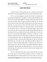 Kế toán chi phí sản xuất và tính giá thành sản phẩm