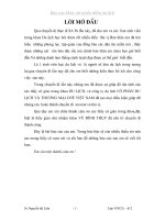 Báo cáo thực tập tại công ty du lịch CỔ PHẦN DU LỊCH VÀ THƯƠNG MẠI CHÈ VIỆT NAM