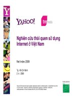 Nghiên cứu thói quen sử dụng Internet ở ViệtNam