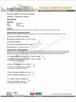 English for Tourism and Hospitality 21