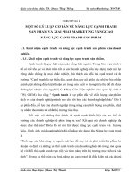 Nâng cao năng lực cạnh tranh Marketing xuất khẩu cho nhóm hàng Jacket của công ty CP May Chiến Thắng sang thị trường Hoa Kỳ