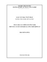 Tối ưu hoá các thông số công nghệ trên máy cắt dây edm khi gia công thép không gỉ