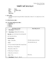 Giáo án Toán học - Lớp 2 - Luyện tập - Tuần 27