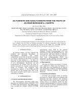 Silychristin and isosilychristin from the fruits