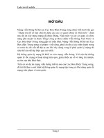 Mô hình hệ thống quản lý mạng tập trung Mạng viễn thông thế hệ sau Cục Bưu điện Trung ương