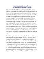 Văn hố doanh nghiệp với chiến lược  xây dựng văn hố kinh doanh Việt Nam 