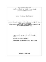 Nghiên cứu các phương pháp điều chỉnh điện áp trong lưới phân phối điện áp dụng cải thiện chất lượng điện áp trong lưới phân phối điện hưng yên