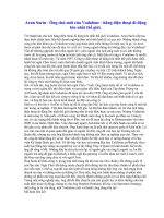 Arun Sarin - Ông chủ mới của Vodafone - hãng điện thoại di động lớn nhất thế giới.