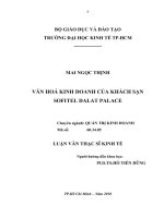 Văn hóa kinh doanh của khách sạn Sofitel Dalat Palace