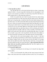 Một số giải pháp nhằm hoàn thiện chính sách sản phẩm tại khách sạn Hoa Trà