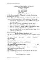 Đề thi kinh tế lượng