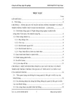 Xây dựng và phát triển hệ thông thông tin quản lý tiền gửi và tiền vay của khách hàng tại Ngân hàng Nông nghiệp và Phát triển Nông thôn – Chi nhánh Láng Hạ