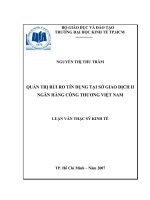 Quản trị rủi ro trong hoạt động tín dụng tại chi nhánh Ngân hàng Đầu tư & Phát triển.pdf