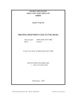 Phương pháp phân cụm và ứng dụng