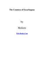 The Countess of Escarbagnas by Moliere