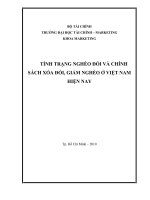 Tình trạng nghèo đói và chính sách xóa đói, giảm nghèo ở việt nam hiện nay