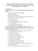 Những giải pháp Marketing nhằm nâng cao khả năng cạnh tranh trong lĩnh vực vận tải hàng hoá của hãng hàng không quốc gia Việt nam - VNA