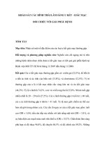 Khảo sát các hình thái lâm sàng u kết, giác mạc đối chiếu với giải phẫu bệnh