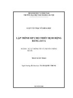 Lập trình SIP cho thiết bị di động bằng Java