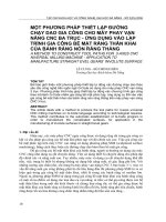 Một phương pháp thiết lập đường chạy dao gia công cho máy phay vạn năng CNC ba trục