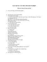 XÂY DỰNG VĂN HOÁ DOANH NGHIỆP