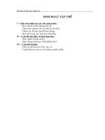 Giáo án giờ sinh hoạt tập thể lớp 3 - tuần 26