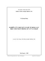 Nghiên cứu một số vấn đề về động lực học chất rắn trong xử lý va chạm