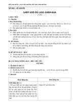 Giáo án môn tự nhiên xã hội lớp 3 - tuần 33