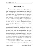 Tổ chức kế toán chi phí sản xuất và tính giá thành sản phẩm ở công ty TNHH Quảng cáo và thương mại An Khánh