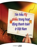 Tìm hiểu kỳ phiếu trong hoạt động thanh toán ở Việt Nam
