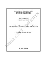 Quản lý dự án phần mềm trên web
