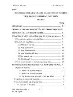 Hoạt động xuất nhập khẩu của chi nhánh công ty tecapro