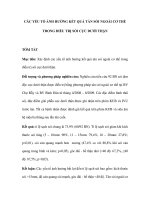 Các yếu tố ảnh hưởng kết quả tán sỏi ngoài cơ thể trong điều trị sỏi cực dưới thận