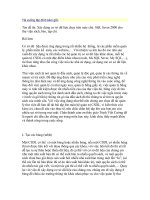 Xây dựng cơ sở dữ liệu chạy trên máy chủ SQL Server 2000 cho thư viện sách, báo, tạp chí