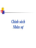 Bài giảng Chính sách nhân sồi buổi 2 