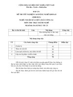 Đề thi Thực hành nghề chuyên ngành sửa chữa máy công cụ 23