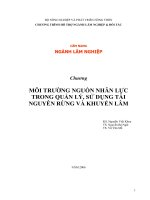 Môi trường nguồn nhân lực trong quản lý, sử dụng tài nguyên rừng và khuyến lâm