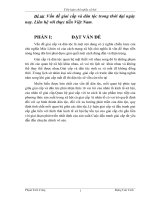 Vấn đề giai cấp và dân tộc trong thời đại ngày nay. Liên hệ với thực tiễn Việt Nam